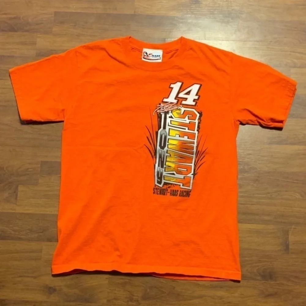 Vintage Chase Authentics Tony Stewart Racing Shirt Youth Boys Size Large
